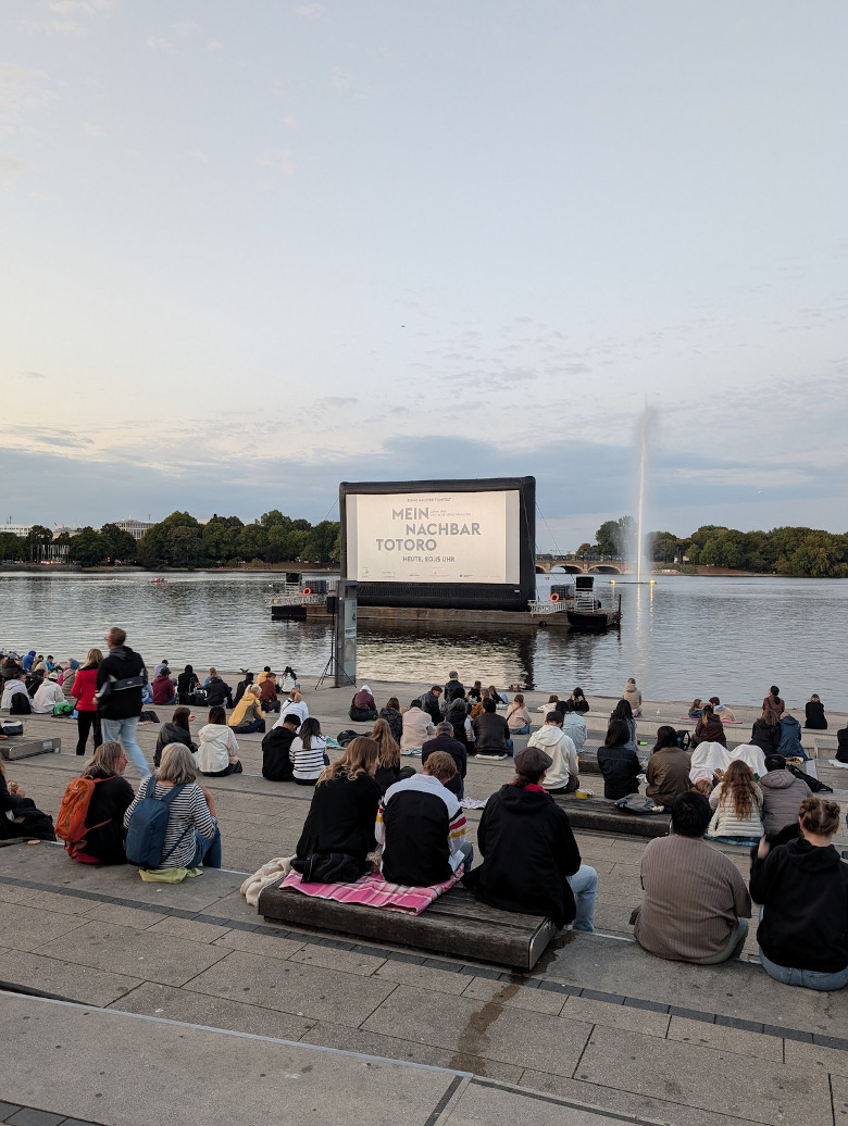 My neighbor Totoro on the lake.